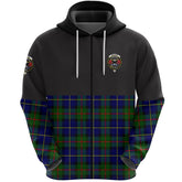 MacLeod of Harris Modern Clan Half Of Tartan Zipper Hoodie